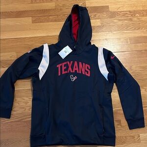 Nike Mens Texans Navy & Red Hooded Pullover XL